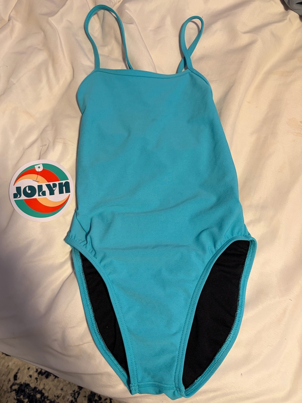 Jolyn Clothing One-Piece Swimsuit in Turquoise